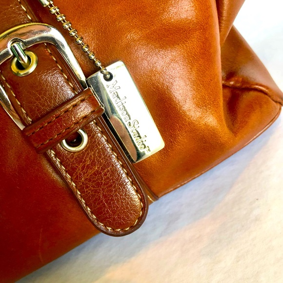 Madison Studio Brown Leather Handbag - Picture 4 of 16